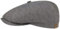 Stetson Hatteras Flatcap Leinen Damen/Herren - Mütze mit Baumwollfutter - Flat Cap mit Sonnenschutz UV 40+ - Schirmmütze Frühjahr/Sommer - Ballonmütze grau 60 cm