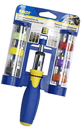 Kinzo Ratschenschraubendreher-Set, 1 Stück, 8711252922867