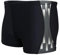 Aquarti Maillot de Bain pour Homme avec Rayures Boxer de Natation, Nior/Gris, 5XL