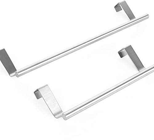 CUPBOARD TOWEL BAR RAIL OVER DOOR HANGER HOOK KITCHEN TOWEL BATHROOM DRAWER