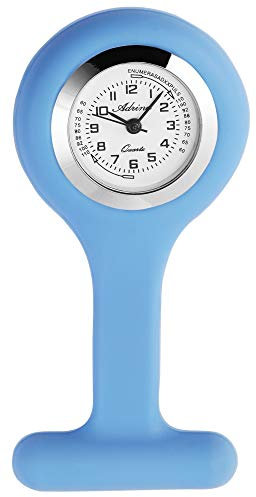 Adrina Unisex – Uhr Krankenschwesteruhr Silikon Ansteckuhr Analog Quarz 4100007-003