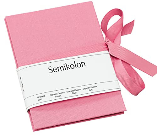 Semikolon 360360 Leporello Classico 12,2 x 17,7 cm - 14 Fotos 10 x 15 cm - Ziehharmonika-Fotobuch - flamingo pink