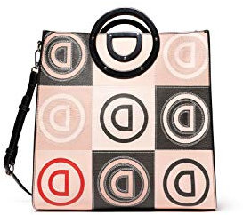Desigual Damen Bols_Logo Patch Merlo Henkeltasche Beige (Beige)