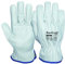 Gahibre, RuviGrab - Guante de Trabajo Piel de Flor de Vacuno Natural, gris, Talla 11,1 pares