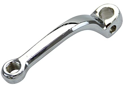 Citomerx Pedalarm Tretkurbel rechts, gebogen, verchromt | Kompatibel mit Hercules Prima Sachs 504 505