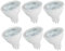 OUGEER 6 Stück MR16 LED-Leuchtmittel 6W AC 220-240V LED GU5.3, Entspricht 60W MR16 Halogenlampe Kaltweiß 6000K MR16 LED-Strahler GU5,3 600 Lumen Nicht Dimmbar