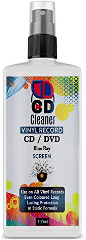 Liquide de nettoyage compact pour CD, DVD, disque vinyle, nettoyant pour lentilles, vaporisateur de 100 ml