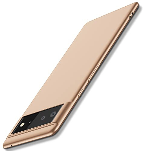 X-level für Google Pixel 6 Hülle, Dünn Weich Case, Gold | Handyhülle Soft Silikon Bumper Cover Kratzfeste Schutzhülle