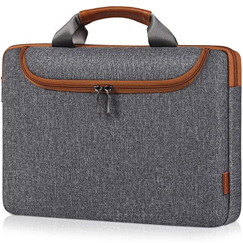 DOMISO 15-15,6 Zoll Wasserdicht Laptop Tasche Sleeve Case Notebook Hülle Schutzhülle für 15.6 Lenovo IdeaPad ThinkPad/HP Spectre x360 Pavilion 15 Envy 15 / Dell XPS 15 / Apple/Asus, Grau