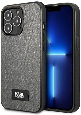 Karl Lagerfeld KLHCP13XSFMP2DG Hülle für iPhone 13 Pro Max 6,7 hardcase Silber