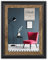 Moderner Echtholz Bilderrahmen für 30x40 cm / Din A3 Bilder - Fotohalter mit Passepartout Holz-Rahmen in schwarz braun - Großer Vintage Fotorahmen als Wohnzimmer Treppenaufgang Wanddekox
