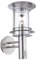 etc-shop Wandleuchte mit Bewegungsmelder Haustürleuchte Edelstahl LED Außenleuchte Gartenlampe silber, 11W 1055 lm warmweiß, DxH 20x36 cm