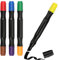 joibabe Permanent Marker Pens, Dual-Ended Broad and Thin Chisel Tip Poster Permanent Markers,10 mm JUMBO Size Permanent Marker,8 Assorted Colors(4pcs)