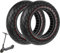 VOLOHAS 60/70-6,5 Vollgummireifen 10 * 2,5 Solide Reifen für Segway Ninebot Max G30 / G30E / G30LP Elektroroller vorne oder hinten Wabenreifen Anti-Rutsch Pannensicher (Roter Punkt 2 PCS)