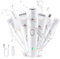 Mcbazel Cordless Electric Lady Shaver, Facial Epilators for Women, 7 in 1 USB Rechargeable Hair Remover with Facial Cleansing Head,Eyebrow Trimmer,Armpit, Bikini and Leg – White