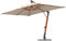 anndora Sonnenschirm Ampelschirm Gartenschirm 3x4 m wasserabweisend - Dark Natural - inkl. 160kg Granit Ständer