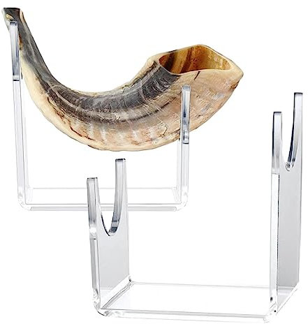 NGUMMS Support d'avion modèle - Sabre 2 pièces,Présentoir d'angle Petite Taille Design Transparent, Acrylique soli, Collection Corne Mouton, Autres Objets d'artisanat, Couteaux