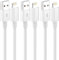 Cargador para iPhone [certificado Apple MFi] Cable Lightning de 3 pies para iPhone de carga rápida compatible con iPhone 14/13/12/11/11 Pro/XS/Max/XR/X/8/7/iPad Airpods (paquete de 3)