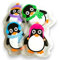 all-around24 Handwärmer Set Taschenwärmer Kinder Wiederverwendbar, handwärmer Knick Taschenwärmer Weihnachten Hand Wärmer Fingerwärmer Wiederverwendbar (4er Set Pinguine)