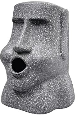 YWJLQH Taschentuchbox Halter, Moai Skulptur, Sammlerstücke, Innovative, Lustige Figuren
