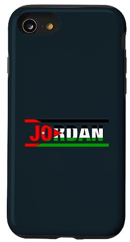 Hülle für iPhone SE (2020) / 7 / 8 Jordanische Flagge Schriftzug It is in my DNA Geschenk für Jordanier