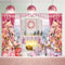 Rosa Weihnachtskamin Hintergrund Rosa Weihnachtsbaum Fotografie Hintergrund Winter Wald Geschenk Schnee Fenster BanerWeihnachtsferien Familie Geburtstag Party Dekoration Hintergrund
