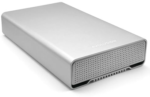 Avolusion PRO-G1 Series 14TB USB 3.2 Gen 2 (10Gbps) USB-C External Hard Drive for Windows or MacOS Desktop PC/Laptop (Silver)