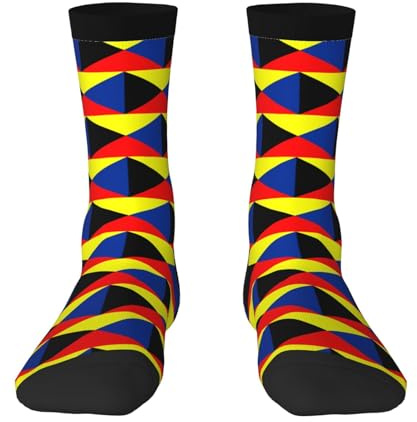 Oudrspo Zulu flag Unisex Socks Classic Mid Calf Socks Outdoor Sports Running Casual Socks