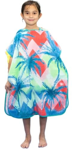 BANGSAUR Kinder Strand Pool Bad Kapuze Poncho Handtuch, 100 Baumwolle Surf Wickeltücher Wickel, Baby Kleinkind Mädchen Jungen 3-12 Jahre