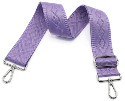 Angtex Taschengurt Schultergurt zum Wechseln für Damen-Handtaschen, verstellbar, 5 cm breit (Lila)