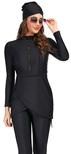 BlueSnow Muslimische Badeanzüge für Frauen langärmelig bescheidene Badebekleidung islamischer arabischer Badeanzug Burkini