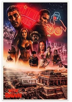 fshsxver Filmkunstposter From Dusk Till Dawn, Leinwand, Poster, Schlafzimmer, Dekoration, Landschaft, Büro, Raumdekoration, Geschenk, 20 x 30 cm
