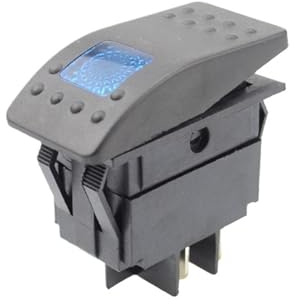 1 interruttore a bilanciere a 4 pin for auto/marina 12V 220V(Blue,220V)