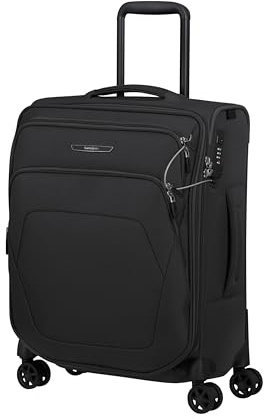 Samsonite Spark SNG Eco - Carry-On Suitcase 55 x 40 x 23 cm - Softside Cabin Trolley for EasyJet & Most Airlines, Expandable, 48/55L - Black