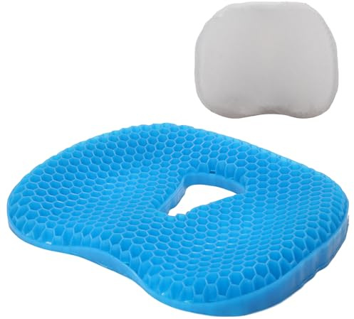 Newthinking Gel Sitzkissen, orthopädisch, Dekubituskissen, blau