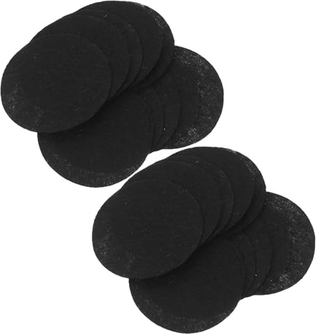 SHOWERORO 20pcs Black Non-woven Fabric Flower Pot Drainage Mats with Leakproof and Nonslip Stability Features, for Pots and Plants in Residential Settings and Gardening