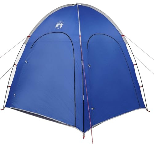 Tienda de piscina azul Azure 366 x 305 x 231 cm, techo de poliéster con revestimiento de PU, marco de fibra de vidrio, cobertizo de jardín impermeable para terraza, portátil y fácil de guardar