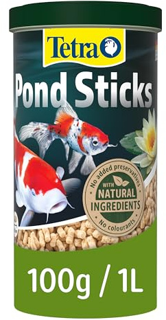 Tetra Pond Fish Food Sticks 100g - biologically balanced for pond fish