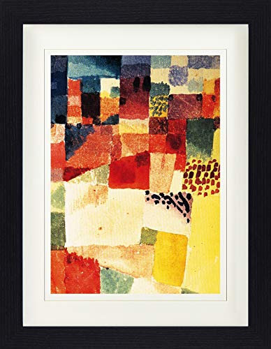 1art1 Paul Klee Poster Motiv Aus Hammamet, 1914 Gerahmtes Bild Mit Edlem Passepartout | Wand-Bilder | Im Bilderrahmen 40x30 cm