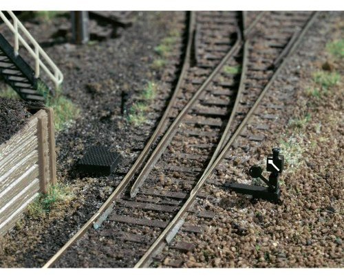 Auhagen 41618.0 - Weichenlaternenattrappen, 3 Stück für Links und recht Weichen, bunt