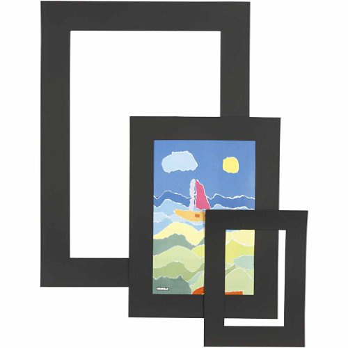 Passepartout, Stärke 0,4 mm, 270 mm, schwarz, 75asstd