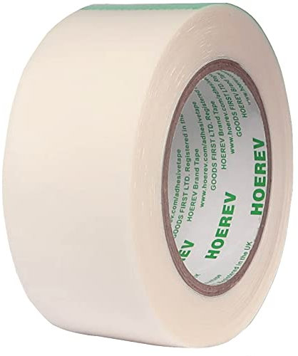 Hoerev UHMW PE-Filmband Polyethylen-Klebeband Mit Ultrahohem Molekulargewicht, Größe 0,28 mm x 12,7 mm x 16,4 m, Durchscheinende, Abriebfeste Rückseite