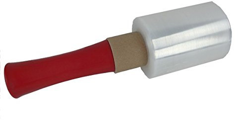 Handystretchset 1 Rolle Mini Stretchfolie/Bündelstretchfolie 100 mm x 140 m x 23 my transparent + 1 Abroller