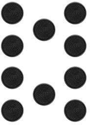 Games Workshop: 32 mm Runde Citadel-Basis, 10er Pack (12+ Jahre, Erwachsene)
