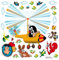 AG Design - Kleine Maulwurf – Wandsticker – Wandtattoo – Wandaufkleber – Selbstklebend – Bunt - 30 x 30 cm - DKs 3800