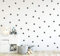 Punkte Set 70er an der Wand Wandtattoo Polka Dots Tupfen Babyzimmer Wandsticker Vinyl DIY Wandaufkleber (Betongrau)