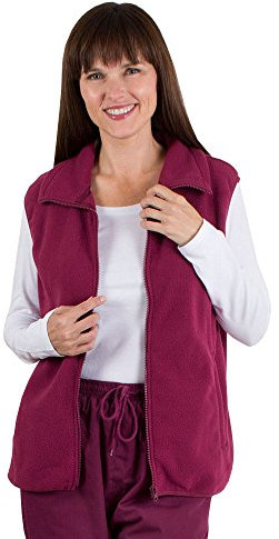 Fashion Friendly Fleece Gilet/Body Warmer (Large, Burgundy)