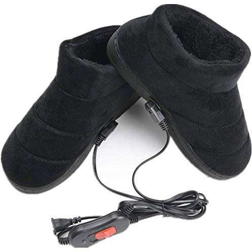 Heated Slippers Usb Shoe Foot Warmer Plug Electric Heating Shoes Feet Pad,A,42~44