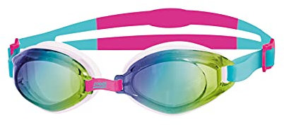 Zoggs Endura Mirror Schwimmbrille, Erwachsene, Unisex, Aqua/Rosa/Multi-Spiegel, Einheitsgröße