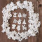 ToBeit 100pezzi mini decorazioni natalizie in legno, per albero di Natale, mini fiocchi di neve, Babbo Natale, fiocchi di neve, fiocchi di legno, decorazioni per fai da te, decorazioni natalizie